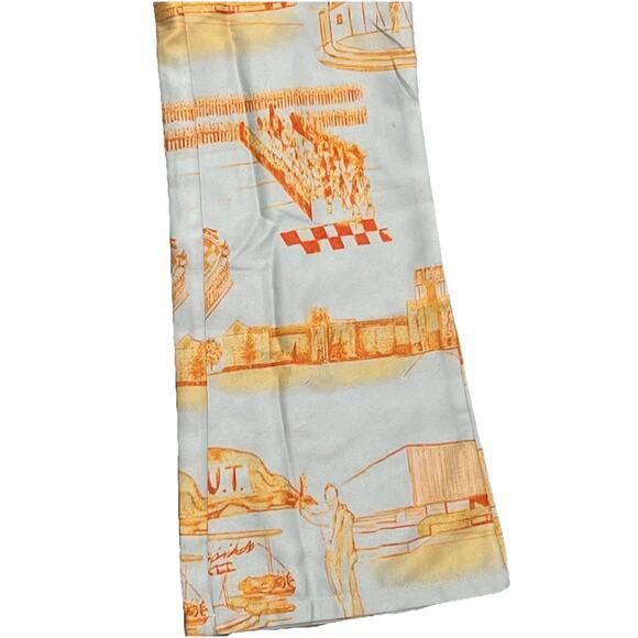 Women’s Toile VOLS game Day Wide Leg Pants Slacks Orange white UTK Trousers S - Picture 7 of 12